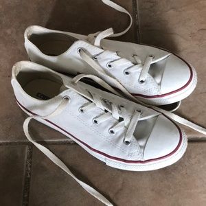 White low top Converse